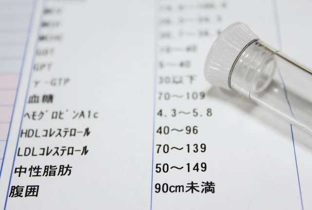 健康診断結果表