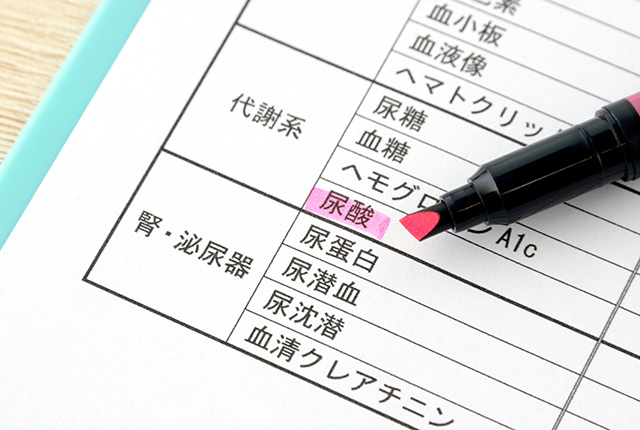 健康診断結果表